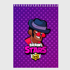 Скетчбук с принтом Brawl stars Брок , 100% бумага
 | 48 листов, плотность листов — 100 г/м2, плотность картонной обложки — 250 г/м2. Листы скреплены сверху удобной пружинной спиралью | brawl | brawl stars | brawlstars | brawl_stars | jessie | бравл | бравлстарс | брок | ворон