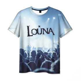 Мужская футболка 3D с принтом Louna , 100% полиэфир | прямой крой, круглый вырез горловины, длина до линии бедер | louna | music | rock | геворкян | лу | луна | лусине | лусинэ | лусинэ геворкян | музыка | панк рок | рок | хард рок