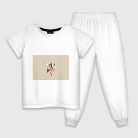 Детская пижама хлопок с принтом Спасибо, Юра! , 100% хлопок |  брюки и футболка прямого кроя, без карманов, на брюках мягкая резинка на поясе и по низу штанин
 | Тематика изображения на принте: 12 апреля 1961 год | astronaut | celebrity | cosmonautics day | hero | space | yuri gagarin | герой | день космонавтики | знаменитость | космонавт | космос | первый в космосе | поехали | ссср | юрий гагарин