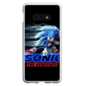 Чехол для Samsung S10E с принтом Sonic , Силикон | Область печати: задняя сторона чехла, без боковых панелей | Тематика изображения на принте: sonic | sonic 2020 | ежик | кино | мультфильм | соник 2020 | соник фильм