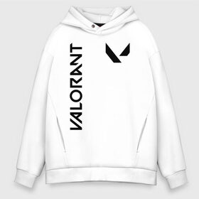 Мужское худи Oversize хлопок с принтом VALORANT , френч-терри — 70% хлопок, 30% полиэстер. Мягкий теплый начес внутри —100% хлопок | боковые карманы, эластичные манжеты и нижняя кромка, капюшон на магнитной кнопке | cs:go | league of legends | overwatch | rainbow six siege | valorant | игра | шутер