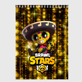 Скетчбук с принтом Brawl Stars Poco , 100% бумага
 | 48 листов, плотность листов — 100 г/м2, плотность картонной обложки — 250 г/м2. Листы скреплены сверху удобной пружинной спиралью | brawl | brawl stars | brawlstars | brawl_stars | jessie | poco | бравл | бравлстарс | поко