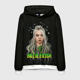 Мужская толстовка 3D с принтом BILLIE EILISH , 100% полиэстер | двухслойный капюшон со шнурком для регулировки, мягкие манжеты на рукавах и по низу толстовки, спереди карман-кенгуру с мягким внутренним слоем. | ayelish | bad guy | bellyache | bilie eilish | bilie elish | billie | billie eilish | eilish | electronic | elish | music | били айлиш | билли айлиш | эйлиш | элиш