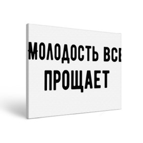 Холст прямоугольный с принтом Молодость , 100% ПВХ |  | Тематика изображения на принте: круто | макс корж | молодежно | молодость | надпись | песня | популярно | сообщение | текст | фраза