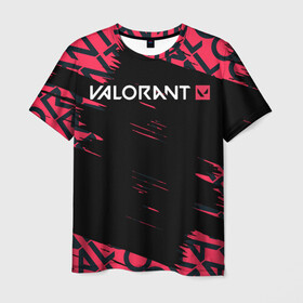 Мужская футболка 3D с принтом VALORANT. , 100% полиэфир | прямой крой, круглый вырез горловины, длина до линии бедер | cs:go | league of legends | overwatch | rainbow six siege | valorant | игра | шутер