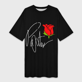 Платье-футболка 3D с принтом PAYTON MOORMEIER | ПЕЙТОН МООРМИЕР (Z) ,  |  | flower | payton moormeier | roses | tiktok | блогер | пейтон | пейтон моормиер | розы | тикток | тиктокер | цветы | ютубер