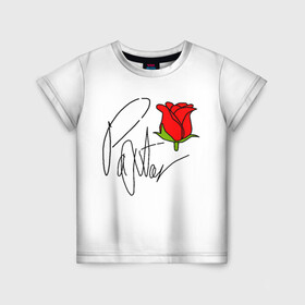 Детская футболка 3D с принтом PAYTON MOORMEIER , 100% гипоаллергенный полиэфир | прямой крой, круглый вырез горловины, длина до линии бедер, чуть спущенное плечо, ткань немного тянется | flower | payton moormeier | roses | tiktok | блогер | пейтон | пейтон моормиер | розы | тикток | тиктокер | цветы | ютубер
