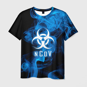 Мужская футболка 3D с принтом nCoV. , 100% полиэфир | прямой крой, круглый вырез горловины, длина до линии бедер | 2019 ncov | covid 19 | вирус | вирус 2020 | знаки биологической опасности | коронавирус | коронавирус 2020 | медицинские маски