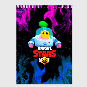 Скетчбук с принтом BRAWL STARS (SPROUT) [13] , 100% бумага
 | 48 листов, плотность листов — 100 г/м2, плотность картонной обложки — 250 г/м2. Листы скреплены сверху удобной пружинной спиралью | 8 bit | android | brawl | brawl stars | clash | clash royale | game | leon | royale | sprout | stars | андроид | игра | кольт | леон | мобильные игры | спраут