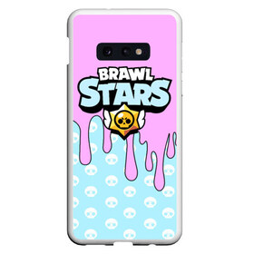 Чехол для Samsung S10E с принтом BRAWL STARS , Силикон | Область печати: задняя сторона чехла, без боковых панелей | 8 bit | android | brawl | brawl stars | clash | clash royale | game | leon | royale | sprout | stars | андроид | игра | кольт | леон | мобильные игры | спраут