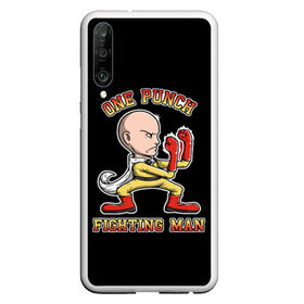 Чехол для Honor P30 с принтом ONE-PUNCH MAN , Силикон | Область печати: задняя сторона чехла, без боковых панелей | one punch man | onepunchman | oppai | saitama | ван панч мен | ванпанчмен | макото миядзаки | сайтама | человек один удар