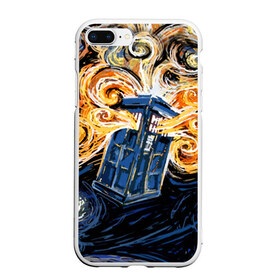 Чехол для iPhone 7Plus/8 Plus матовый с принтом Van Gogh Tardis , Силикон | Область печати: задняя сторона чехла, без боковых панелей | david tennant | doctor who | jodie whittaker | matt smith | space | tardis | time | время | девид теннант | джоди уиттакер | доктор | доктор кто | космос | мэтт смит | тардис