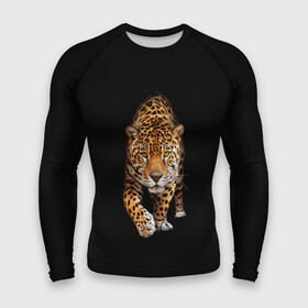 Мужской рашгард 3D с принтом Ягуар ,  |  | animal | art | black | cat | hunter | jaguar | leopard | арт | гепард | голова | животное | животные | зверь | клыки | кот | кошка | леопард | охотник | темнота | хищник | ягуар