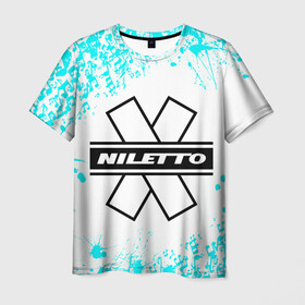 Мужская футболка 3D с принтом NILETTO. , 100% полиэфир | прямой крой, круглый вырез горловины, длина до линии бедер | niletto | rap | данила прытков | любимка | музыка | нилетто | певец | реп
