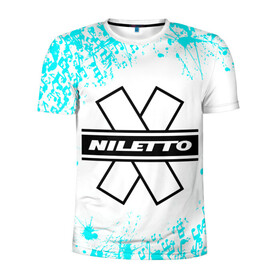 Мужская футболка 3D спортивная с принтом NILETTO. , 100% полиэстер с улучшенными характеристиками | приталенный силуэт, круглая горловина, широкие плечи, сужается к линии бедра | niletto | rap | данила прытков | любимка | музыка | нилетто | певец | реп