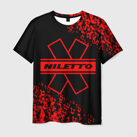 Мужская футболка 3D с принтом NILETTO. , 100% полиэфир | прямой крой, круглый вырез горловины, длина до линии бедер | niletto | rap | данила прытков | любимка | музыка | нилетто | певец | реп