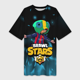 Платье-футболка 3D с принтом Leon Messi Brawl Stars ,  |  | brawl | brawl stars | leon | leon messi | leon selly | messi | stars | бравл старс | брол старс | игра | леон | леон месси | месси | мобильная игра | мобильные игры