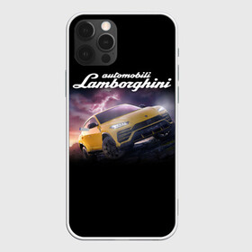 Чехол для iPhone 12 Pro Max с принтом Lamborghini Urus | Ламба Урус , Силикон |  | Тематика изображения на принте: audi | auto | aventador | lamborghini | murcielago | urus | авто | автомобиль | ам | ламба | ламборгини | машина | машины | спорткар | урус