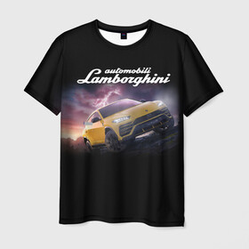 Мужская футболка 3D с принтом Lamborghini Urus , 100% полиэфир | прямой крой, круглый вырез горловины, длина до линии бедер | audi | auto | aventador | lamborghini | murcielago | urus | авто | автомобиль | ам | ламба | ламборгини | машина | машины | спорткар | урус