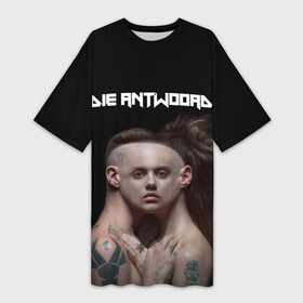 Платье-футболка 3D с принтом Die Antwoord. House of zef ,  |  | 2020 | album | die antwoord | house of zef | ninja | yolandi | альбом | йоланди | ниндзя | обложка