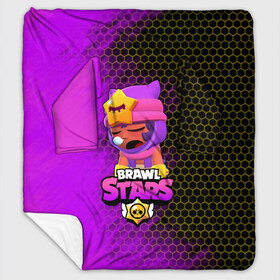 Плед с рукавами с принтом Brawl Stars Sandy , 100% полиэстер | Закругленные углы, все края обработаны. Ткань не мнется и не растягивается. Размер 170*145 | brawl stars | brawl stars sandy | legendary brawler | leon | leon shark | sandy | shark | stars | акула | бравл стар сэнди | леон акула | сенди | сэнди