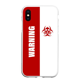 Чехол для iPhone XS Max матовый с принтом Warning Virus , Силикон | Область печати: задняя сторона чехла, без боковых панелей | 2019   ncov | coronavirus | covid | covid 19 | ncov | virus | арт | биологическая опасность | болезнь | вирус | знак | карантин | корона | коронавирус | короновирус | мем | мой руки | оставайся дома | пандемия | помой руки