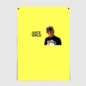 Постер с принтом Juice WRLD , 100% бумага
 | бумага, плотность 150 мг. Матовая, но за счет высокого коэффициента гладкости имеет небольшой блеск и дает на свету блики, но в отличии от глянцевой бумаги не покрыта лаком | 