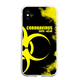 Чехол для iPhone XS Max матовый с принтом Coronavirus 2019 - nCoV , Силикон | Область печати: задняя сторона чехла, без боковых панелей | 2019   ncov | coronavirus | covid | covid 19 | ncov | virus | арт | биологическая опасность | болезнь | вирус | знак | карантин | корона | коронавирус | короновирус | мем | мой руки | оставайся дома | пандемия | помой руки