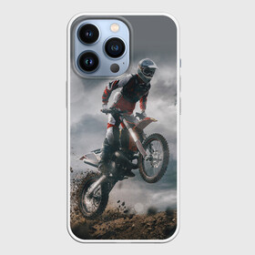 Чехол для iPhone 13 Pro с принтом МОТОКРОСС КТМ | MOTOCROSS KTM (+спина) ,  |  | Тематика изображения на принте: 2020 | auto | bike | moto | motorcycle | sport | авто | автомобиль | автомобильные | байк | бренд | марка | машины | мото | мотоциклы | спорт