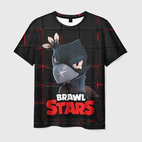 Мужская футболка 3D с принтом Brawl Stars Crow (Ворон) , 100% полиэфир | прямой крой, круглый вырез горловины, длина до линии бедер | brawl | brawl stars | brawlstars | brawlstarsmemes | brawl_stars | clashofclans | clashroyale | plp | supercell | бравл | бравлстарс | ворон