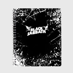 Тетрадь с принтом Black Sabbath , 100% бумага | 48 листов, плотность листов — 60 г/м2, плотность картонной обложки — 250 г/м2. Листы скреплены сбоку удобной пружинной спиралью. Уголки страниц и обложки скругленные. Цвет линий — светло-серый
 | black | black sabath | black sabbath | hard rock | heavy metal | ozzy | sabath | блэк сабат | группы | метал | музыка | оззи | оззи осборн | ози | осборн | рок | хард рок | хэви метал