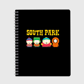 Тетрадь с принтом South Park , 100% бумага | 48 листов, плотность листов — 60 г/м2, плотность картонной обложки — 250 г/м2. Листы скреплены сбоку удобной пружинной спиралью. Уголки страниц и обложки скругленные. Цвет линий — светло-серый
 | south park | американская культура | американский мультсериал | колорадо | пародия | саус парк | саут парк | черный юмор | четыре мальчика | шоу | южный парк