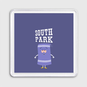 Магнит 55*55 с принтом South Park Полотенчико , Пластик | Размер: 65*65 мм; Размер печати: 55*55 мм | south park | баттерс | кайл | кени | кеннет | кенни | мультик | саус парк | стэнли | эрик | южный парк