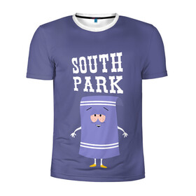 Мужская футболка 3D спортивная с принтом South Park Полотенчико , 100% полиэстер с улучшенными характеристиками | приталенный силуэт, круглая горловина, широкие плечи, сужается к линии бедра | south park | баттерс | кайл | кени | кеннет | кенни | мультик | саус парк | стэнли | эрик | южный парк