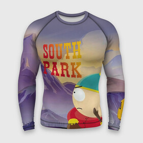 Мужской рашгард 3D с принтом South Park Cartman | Картмен (Z) ,  |  | south park | баттерс | кайл | картмен | кени | кеннет | кенни | мультик | саус парк | стэнли | эрик | южный парк