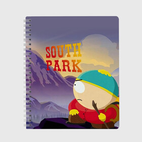 Тетрадь с принтом South Park Картмен , 100% бумага | 48 листов, плотность листов — 60 г/м2, плотность картонной обложки — 250 г/м2. Листы скреплены сбоку удобной пружинной спиралью. Уголки страниц и обложки скругленные. Цвет линий — светло-серый
 | south park | баттерс | кайл | картмен | кени | кеннет | кенни | мультик | саус парк | стэнли | эрик | южный парк