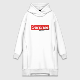 Платье-худи хлопок с принтом Surprise Motherfcker ,  |  | supreme | surprise | саприм | суприм | сюрпрайз | сюрприз