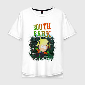 Мужская футболка хлопок Oversize с принтом South Park , 100% хлопок | свободный крой, круглый ворот, “спинка” длиннее передней части | south park | баттерс | кайл | картман | картмен | кени | кеннет | кенни | мультик | саус парк | стэнли | эрик | южный парк