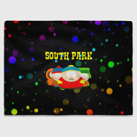 Плед 3D с принтом South Park. , 100% полиэстер | закругленные углы, все края обработаны. Ткань не мнется и не растягивается | south park | американская культура | американский мультсериал | колорадо | пародия | саус парк | саут парк | черный юмор | четыре мальчика | шоу | южный парк