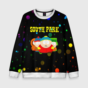 Детский свитшот 3D с принтом South Park. , 100% полиэстер | свободная посадка, прямой крой, мягкая тканевая резинка на рукавах и понизу свитшота | south park | американская культура | американский мультсериал | колорадо | пародия | саус парк | саут парк | черный юмор | четыре мальчика | шоу | южный парк