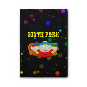 Обложка для автодокументов с принтом South Park. , натуральная кожа |  размер 19,9*13 см; внутри 4 больших “конверта” для документов и один маленький отдел — туда идеально встанут права | south park | американская культура | американский мультсериал | колорадо | пародия | саус парк | саут парк | черный юмор | четыре мальчика | шоу | южный парк