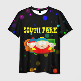 Мужская футболка 3D с принтом South Park. , 100% полиэфир | прямой крой, круглый вырез горловины, длина до линии бедер | south park | американская культура | американский мультсериал | колорадо | пародия | саус парк | саут парк | черный юмор | четыре мальчика | шоу | южный парк