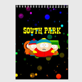 Скетчбук с принтом South Park , 100% бумага
 | 48 листов, плотность листов — 100 г/м2, плотность картонной обложки — 250 г/м2. Листы скреплены сверху удобной пружинной спиралью | south park | американская культура | американский мультсериал | колорадо | пародия | саус парк | саут парк | черный юмор | четыре мальчика | шоу | южный парк