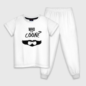 Детская пижама хлопок с принтом South Park Who is the Coon? , 100% хлопок |  брюки и футболка прямого кроя, без карманов, на брюках мягкая резинка на поясе и по низу штанин
 | Тематика изображения на принте: 
