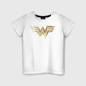 Детская футболка хлопок с принтом Wonder Woman logo , 100% хлопок | круглый вырез горловины, полуприлегающий силуэт, длина до линии бедер | 1984 | cheetah | dc comics | diana prince | wonder women | ww84 | антиопа | вандер вумен | галь гадот | гепарда | диана принс | стив тревор | чудо женщина