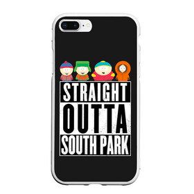 Чехол для iPhone 7Plus/8 Plus матовый с принтом South Park , Силикон | Область печати: задняя сторона чехла, без боковых панелей | cartman | kenny | park | south | southpark | картман | кенни | мульт | мультик | парк | персонаж | персонажи | сериал | южный