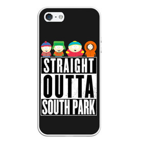 Чехол для iPhone 5/5S матовый с принтом South Park , Силикон | Область печати: задняя сторона чехла, без боковых панелей | cartman | kenny | park | south | southpark | картман | кенни | мульт | мультик | парк | персонаж | персонажи | сериал | южный