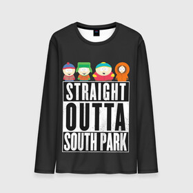 Мужской лонгслив 3D с принтом South Park , 100% полиэстер | длинные рукава, круглый вырез горловины, полуприлегающий силуэт | Тематика изображения на принте: cartman | kenny | park | south | southpark | картман | кенни | мульт | мультик | парк | персонаж | персонажи | сериал | южный