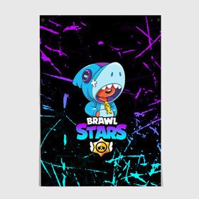 Постер с принтом BRAWL STARS LEON SHARK , 100% бумага
 | бумага, плотность 150 мг. Матовая, но за счет высокого коэффициента гладкости имеет небольшой блеск и дает на свету блики, но в отличии от глянцевой бумаги не покрыта лаком | 8 bit | 8 бит | bibi | brawl stars | crow | el brown | leon | leon shark | max | mr.p | sally leon | shark | stars | virus | werewolf | акула | биби | вирус | ворон | леон | оборотень | пингвин