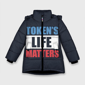 Зимняя куртка для девочек 3D с принтом TOKENS LIFE MATTERS , ткань верха — 100% полиэстер; подклад — 100% полиэстер, утеплитель — 100% полиэстер. | длина ниже бедра, удлиненная спинка, воротник стойка и отстегивающийся капюшон. Есть боковые карманы с листочкой на кнопках, утяжки по низу изделия и внутренний карман на молнии. 

Предусмотрены светоотражающий принт на спинке, радужный светоотражающий элемент на пуллере молнии и на резинке для утяжки. | cartman | kenny | park | south | southpark | картман | кенни | мульт | мультик | парк | персонаж | персонажи | сериал | южный